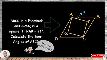 How to Find Unknown Angles in a Square and Rhombus (WAEC, JAMB Geometry)