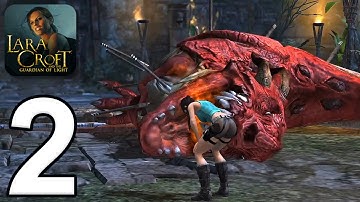 Lara Croft: Guardian of Light Mobile - Gameplay Walkthrough Part 2 - T. Rex Boss (iOS, Android)