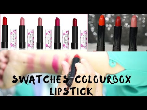 COLOURBOX LIPSTICK KISS ME COLLECTION + SWATCHES + REVIEW. 