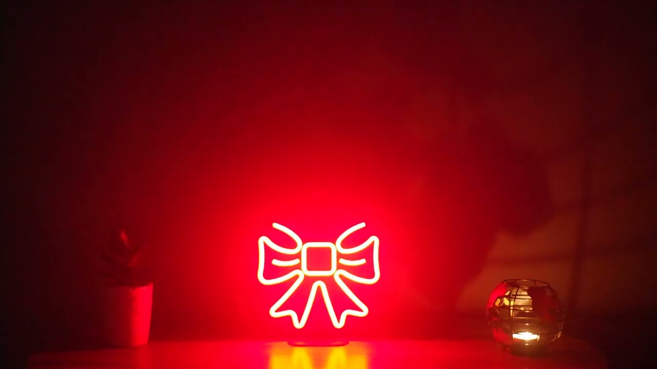 Bow LED Neon Sign Decor