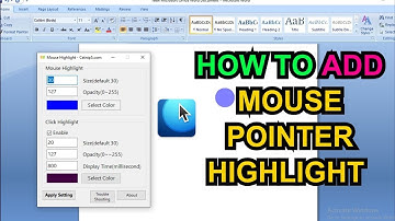 How to add mouse pointer highlight | BD_TECH | IT solutions