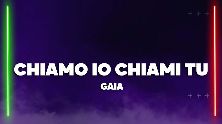 Gaia - CHIAMO IO CHIAMI TU (Sanremo 2025)