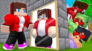 Maizen Sisters : Fat JJ became Strong (Maizen Minecraft Animation)