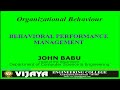 BEHAVIOURAL PERFORMANCE MANAGEMENT