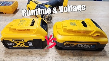 HUGE Info! Runtime & Voltage DEWALT PowerStack 5Ah Vs XR 5Ah Batteries
