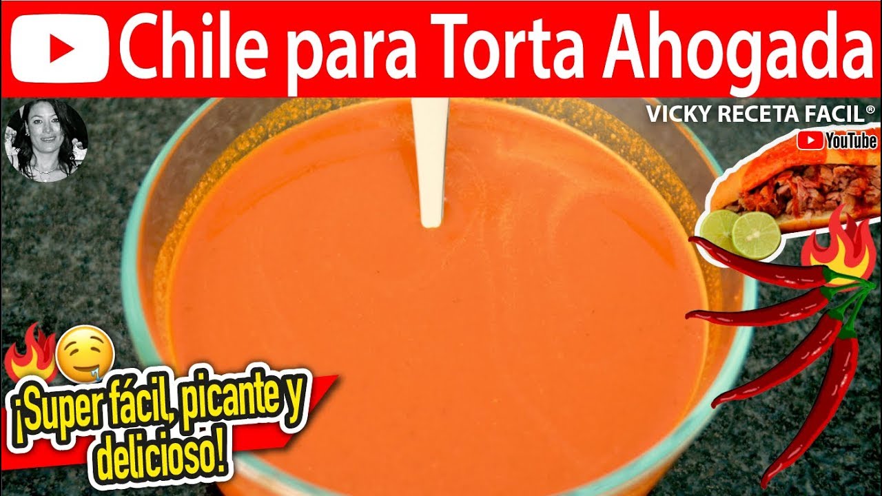 CHILE PARA TORTAS AHOGADAS | #VickyRecetaFacil