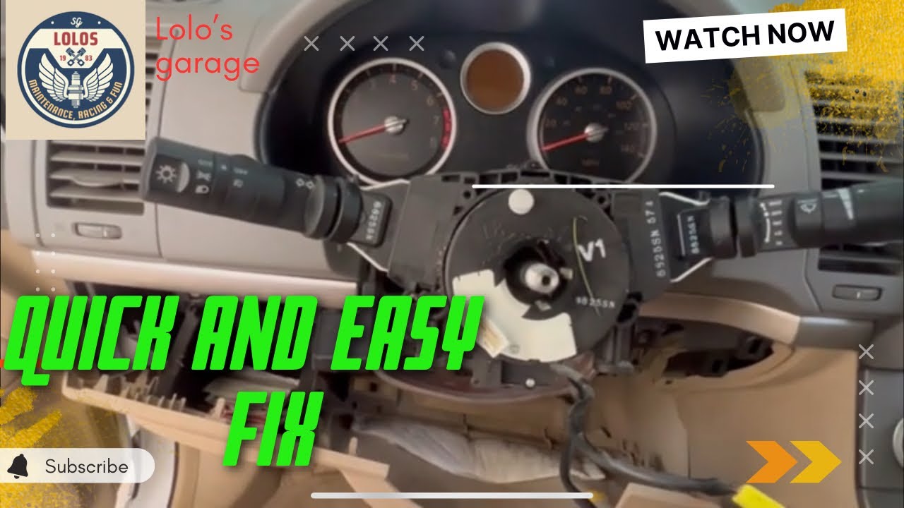 How to replace Steering Wheel Clock Spring Nissan Sentra 2007-2012 quick and easy