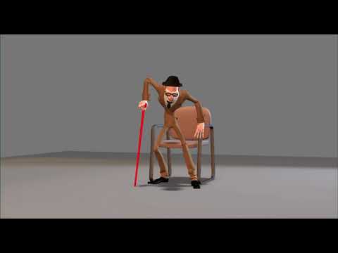 Old man 3D animation