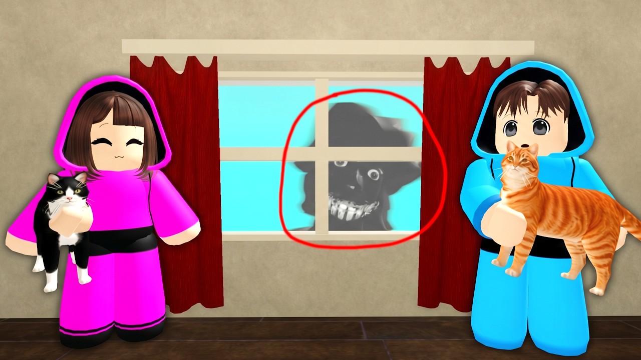 Popo Mimi Diajak Kak Yuta Mio Jaga Kucing Malam Hari || ROBLOX