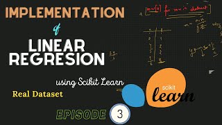 Linear Regression Implementation using Scikit Learn || Machine Learning-Ep.03 || Lecture 1.20