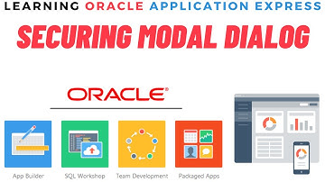 How to Secure the Modal Dialog - Secure a Page in Oracle Apex - How to use JavaScript in Apex