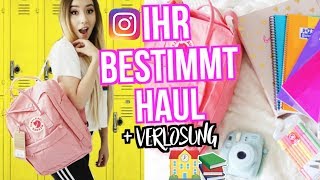 INSTAGRAM bestimmt SCHULSACHEN HAUL Back To School...