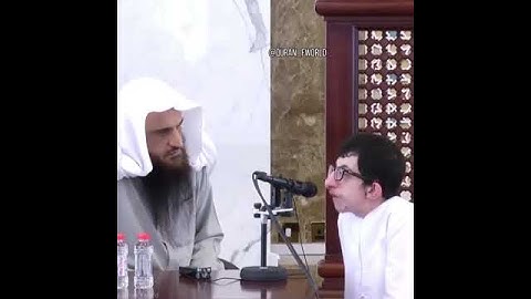 Disabled Man Recites To Shaykh Abdurazzaq Al Badr