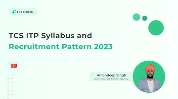 TCS ITP Syllabus and Recruitment Pattern 2023 | On-Campus