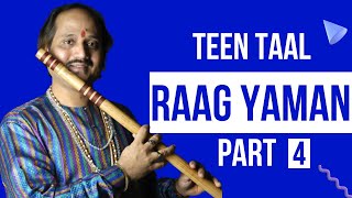 Raag Yaman Kalyan || Part 4 || Teen Taal || Ronu majumdar || Aditya Kalyanpur || Flute || Tabla ||