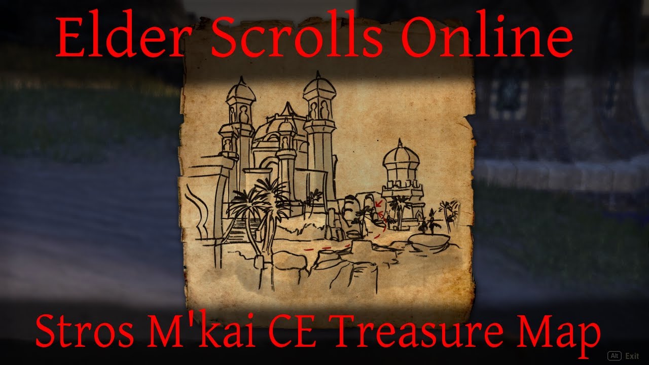 Stros M'kai CE Treasure Map [Elder Scrolls Online] ESO YouTube