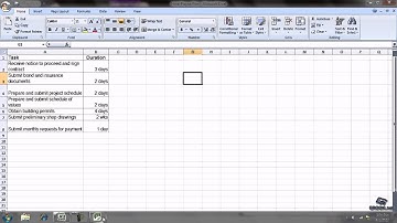 Microsoft Project tutorial 2.5 Creating a New Project Plan