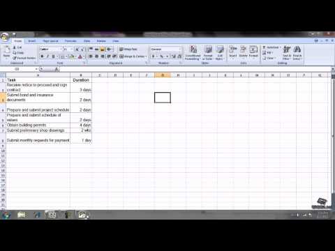 Microsoft Project tutorial 2.5 Creating a New Project Plan