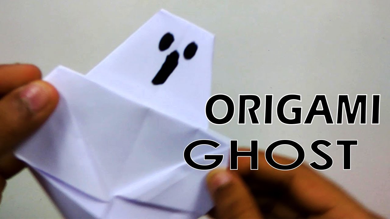 Easy Origami Ghost Tutorial Learn to Fold Halloween Paper Crafts For