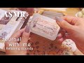 ASMR|秋の女の子シールを使ってコラージュ🍁🍂Scrapbooking Journaling Relaxing sounds