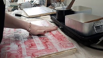 Encaustic process from the studio of www.niamhoconnorart.com