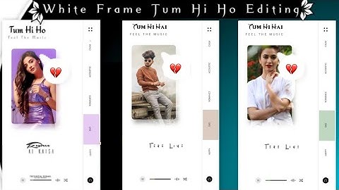 How To Make Trending White Frame Sad WhatsApp Status Video EditingIn Kinemaster  New Kinemaster Edit