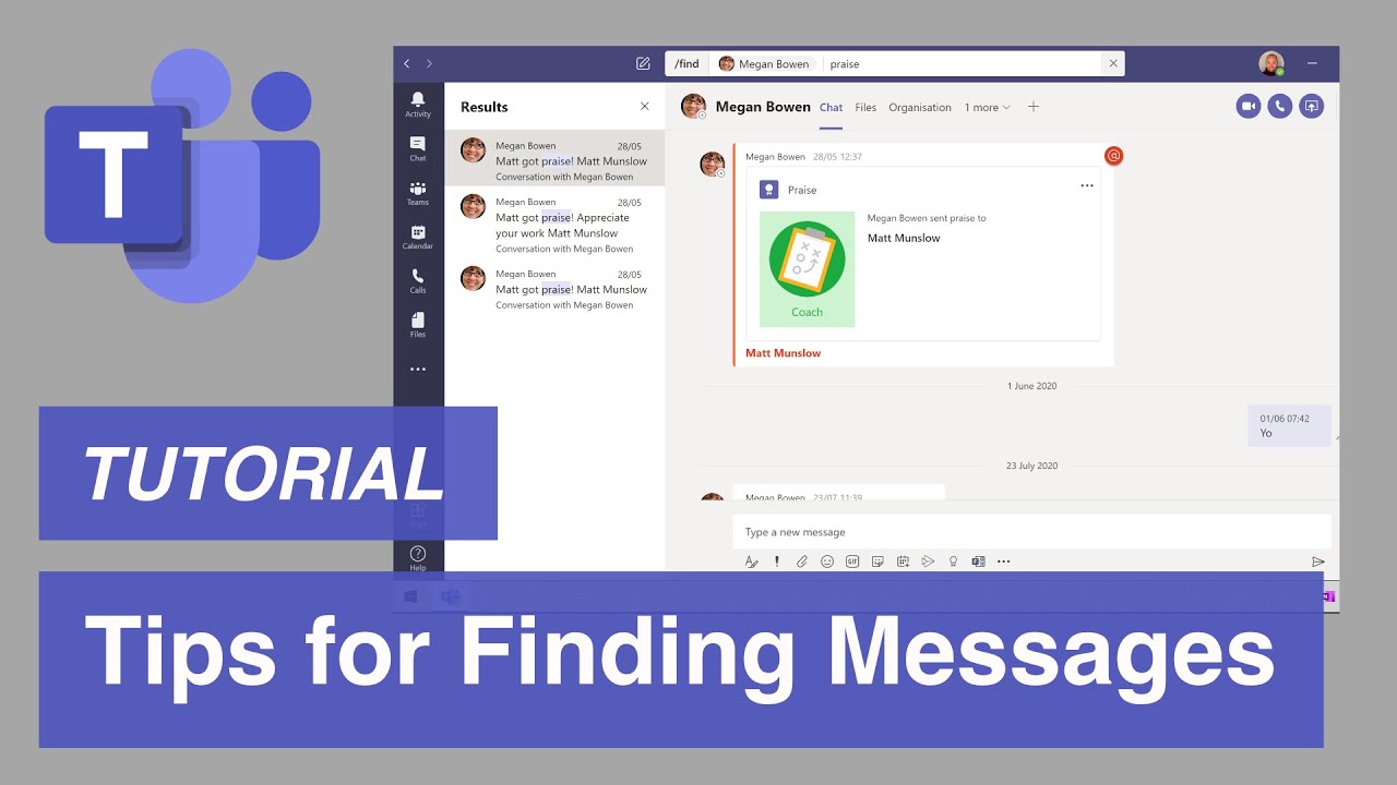 Microsoft Teams Three Tips For Finding Messages YouTube