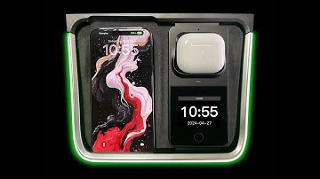 Tlyard 2024 Tesla Model 3 & Y Center Console Charger With Ambient Light