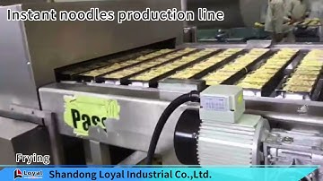 Consistent quality, intelligent production, highly automated fried instant noodles production line