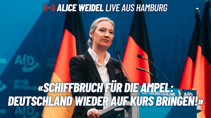 Alice Weidel spricht Klartext: Live in Hamburg!