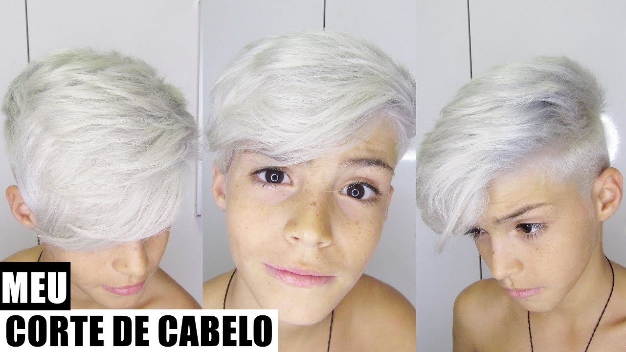 cabelo homem platinado