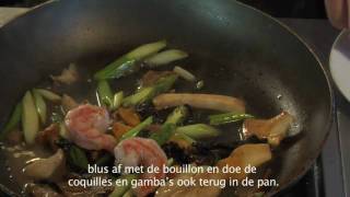 Restaurant Opazzo Roergebakken Gambas En Coquilles