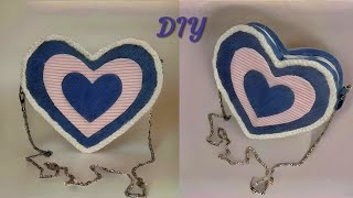 DIY Old Jeans Recycle Bag | Recycling Craft Ideas