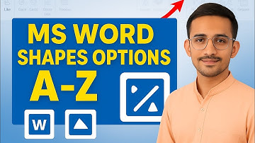 MS Word Shape Design A–Z | Complete Tutorial in Hindi/Urdu#MSWord  #ShapesDesign