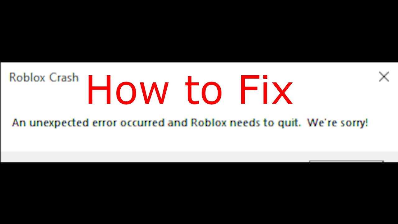 How To Fix Roblox Crash 2020 Youtube - how to fix roblox crashing on windows 10 2020