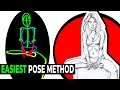 The Easiest Way to Draw Any Sitting Pose — Step-by-Step Method