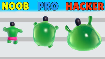 NOOB VS PRO VS HACKER in Wobble-Man Run