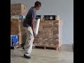 Wrapping my 1st Pallet in our new Location #legalsidehustle #liquidation #twtwholethang #reselling