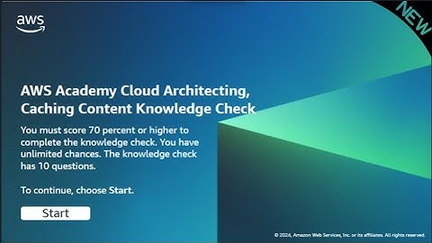 Module 12 Knowledge Check Answers | AWS CLOUD ARCHITECTING | UPDATED