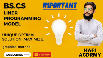 Lec-3 Graphical Method In Linear Programming Problem || For Maximization || In Hindi and Urdu
