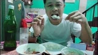 Midnight snack kinilaw na Hipon with malamig na inumin/MCandsTV
