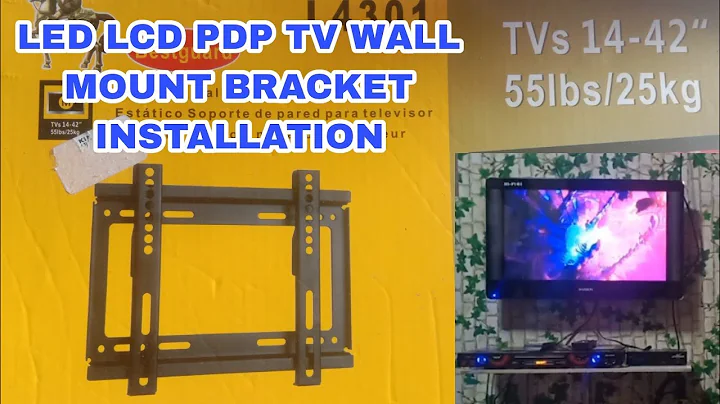 HOW TO INSTALL LED LCD PDP TV WALL MOUNT BRACKET | GRACE ALCONERA