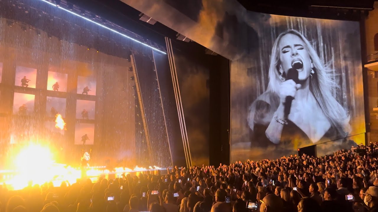 Fire In The Rain Set Fire To The Rain - Weekends With Adele in 4K - YouTube