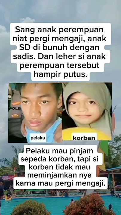 Leher korban di gorok hampir putus 😭