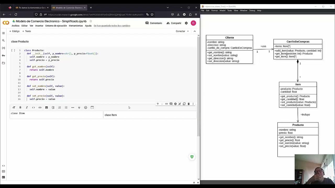 implementación básica en python a partir de un diagrama de clases en ...
