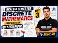 🔥Discrete Mathematics || BCA 2nd Sem || PYQ Solution 📚 || DAY-03