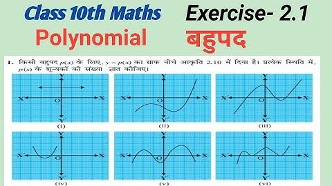ex 2.1 बहुपद Class 10 math NCERT solution by | Manjeet Verma (Manjeet maths)