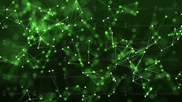 4k abstract loop technology geometrical background with lines and dots