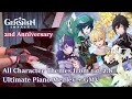 All genshin impact character themes combined in one medley 2nd anniversary special
