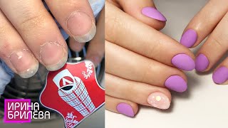 Manicure at 13 years old 😍 Single nail extension (English SUBTITLES)